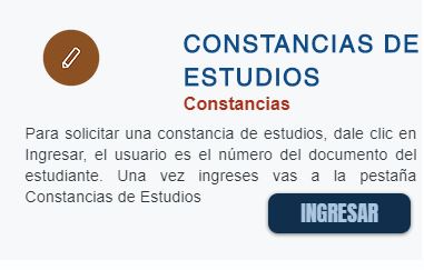 SOLICITUD CONSTANCIAS DE ESTUDIOS